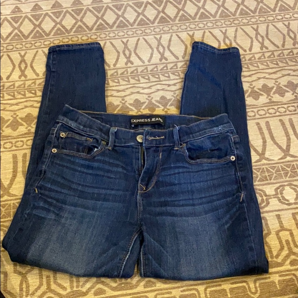 Express skinny jeans no distress